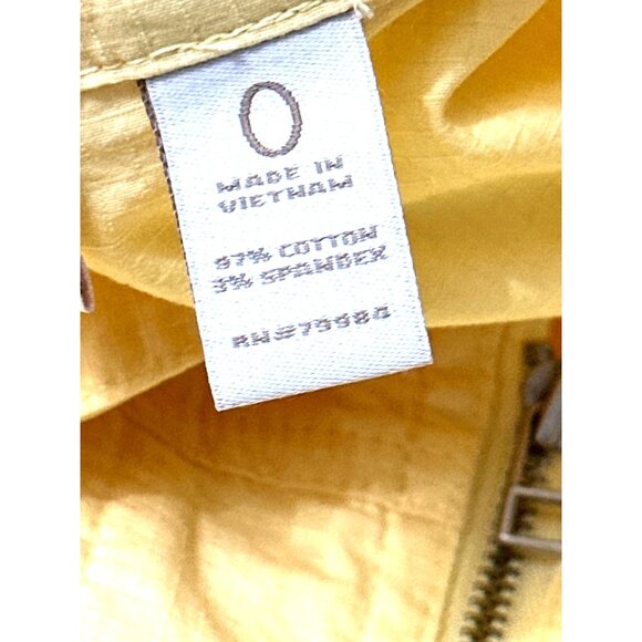 Chicos Yellow Lightweight Zip Up Jacket Casual Utility Style Travel Friendly - Picture 6 of 11